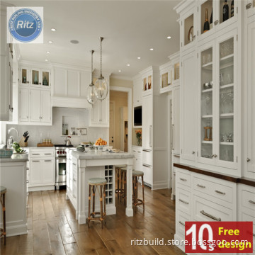 High Quality with Nice Design White Kitchen PVC House Kitchen Cabinet